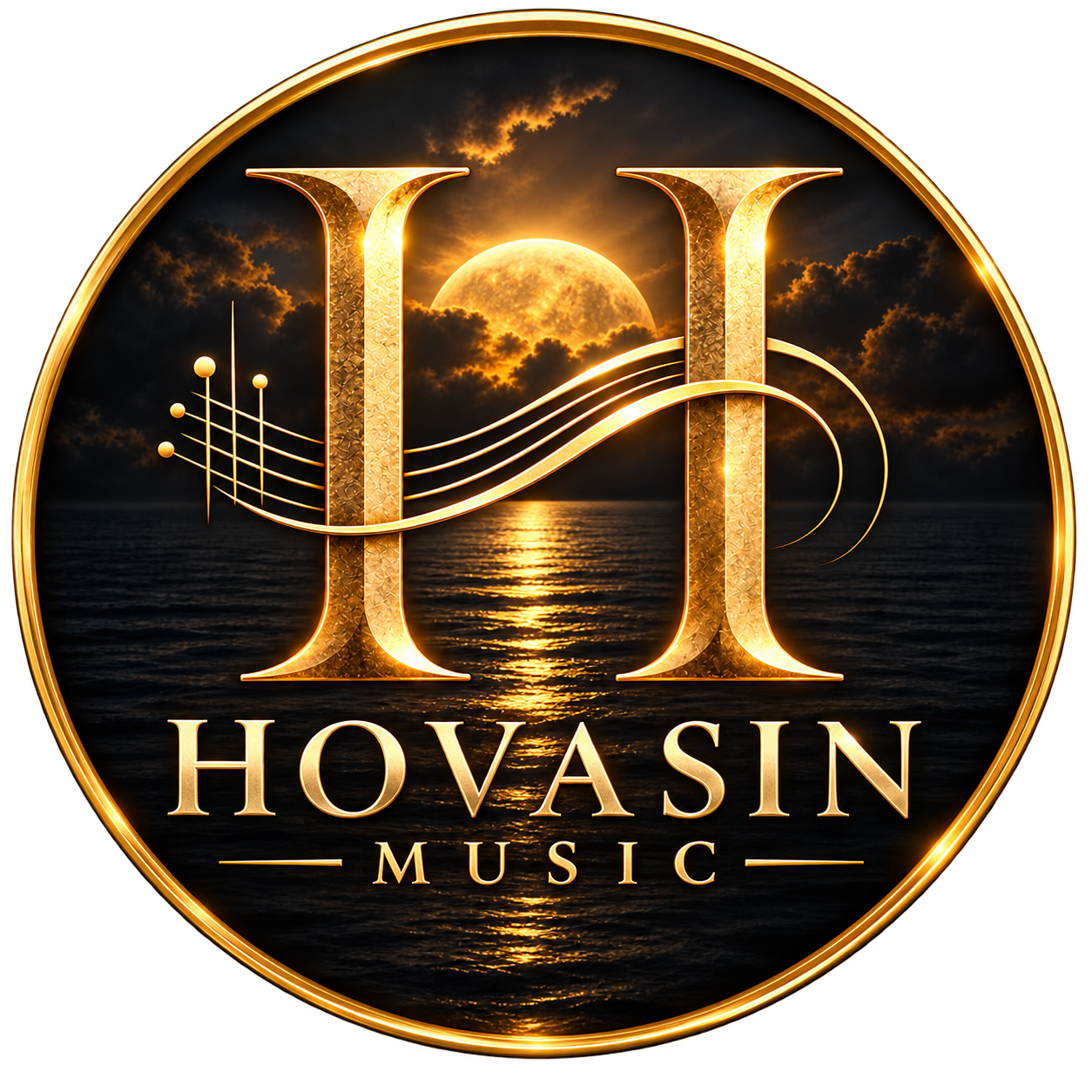 Hovasin Music official gold logo