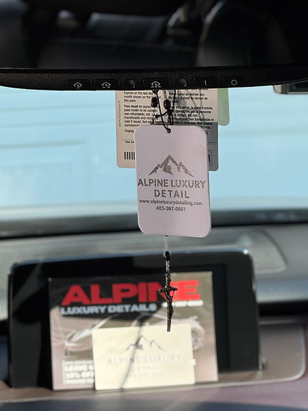 Alpine Luxury Details fresh interior car detailing and cabin cleaning service in Calgary.