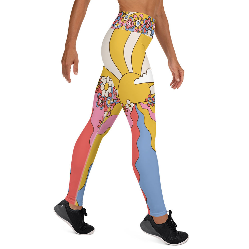 Thumbnail: Flower Power 01 Yoga Leggings
