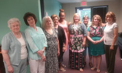 Ladies Pie baking contestants