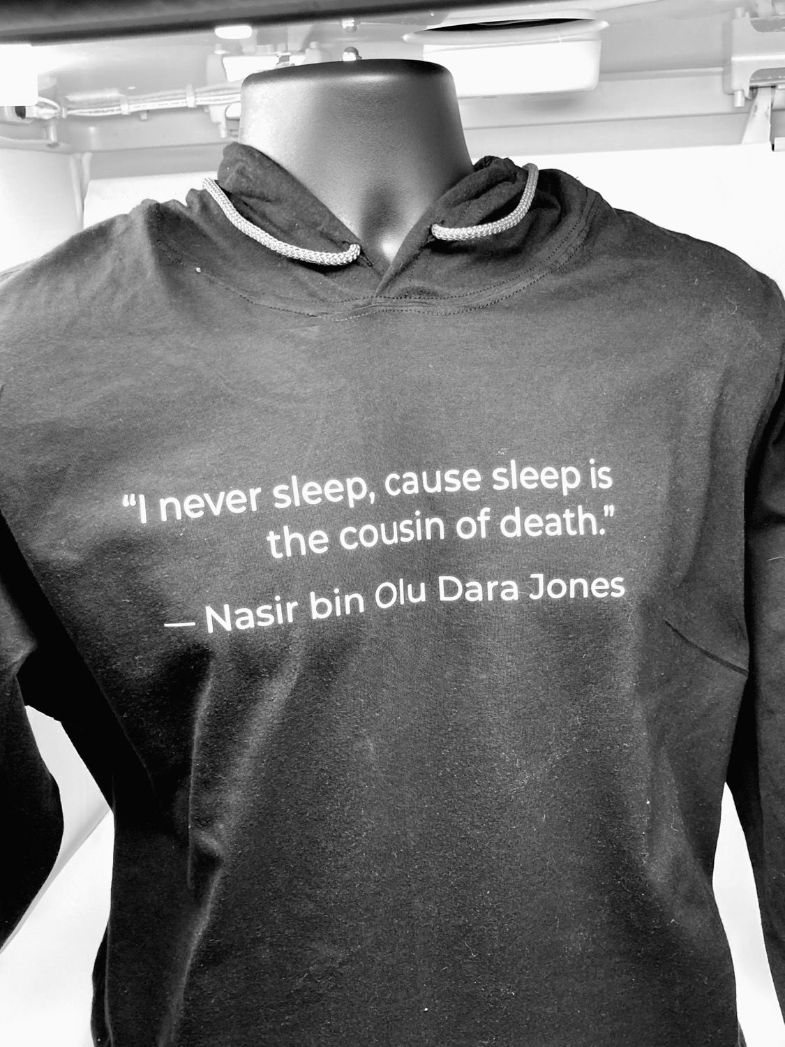 Quoteables - I Never Sleep Hooded Tee