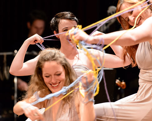 Lillian Brooks Shauna Yarnell Christina Campsall _La Fiorole_ Berio _photo by Stuart Lowe.