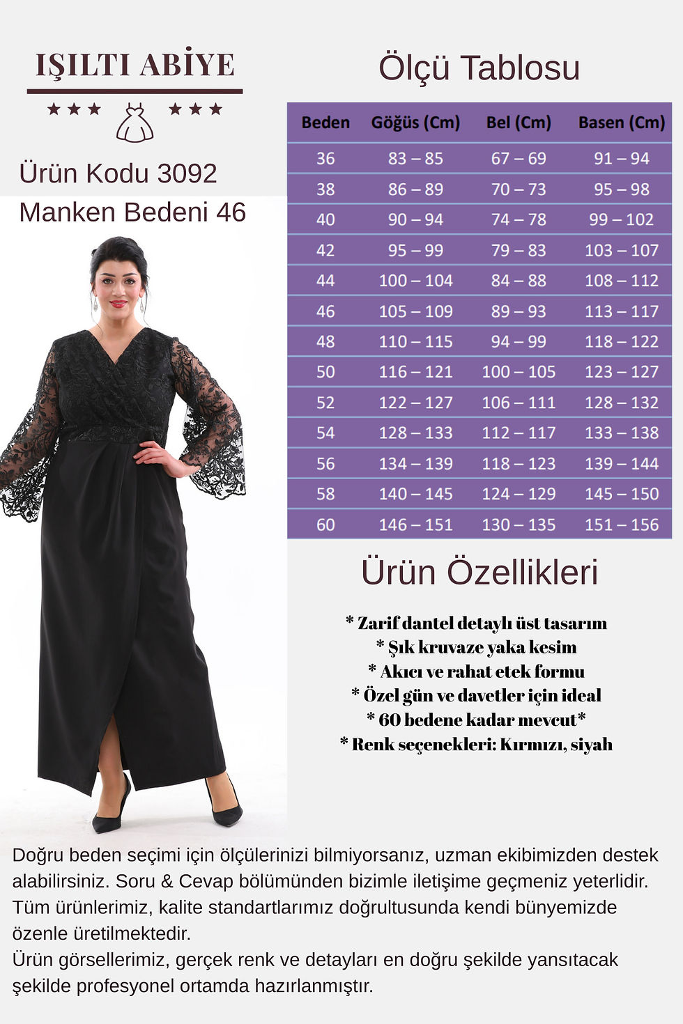 Thumbnail: DANTEL KRUVAZE YAKA VALON KOL ÖNÜ PİLELİ BÜYÜK BEDEN UZUN ABİYE ELBİSE 3092