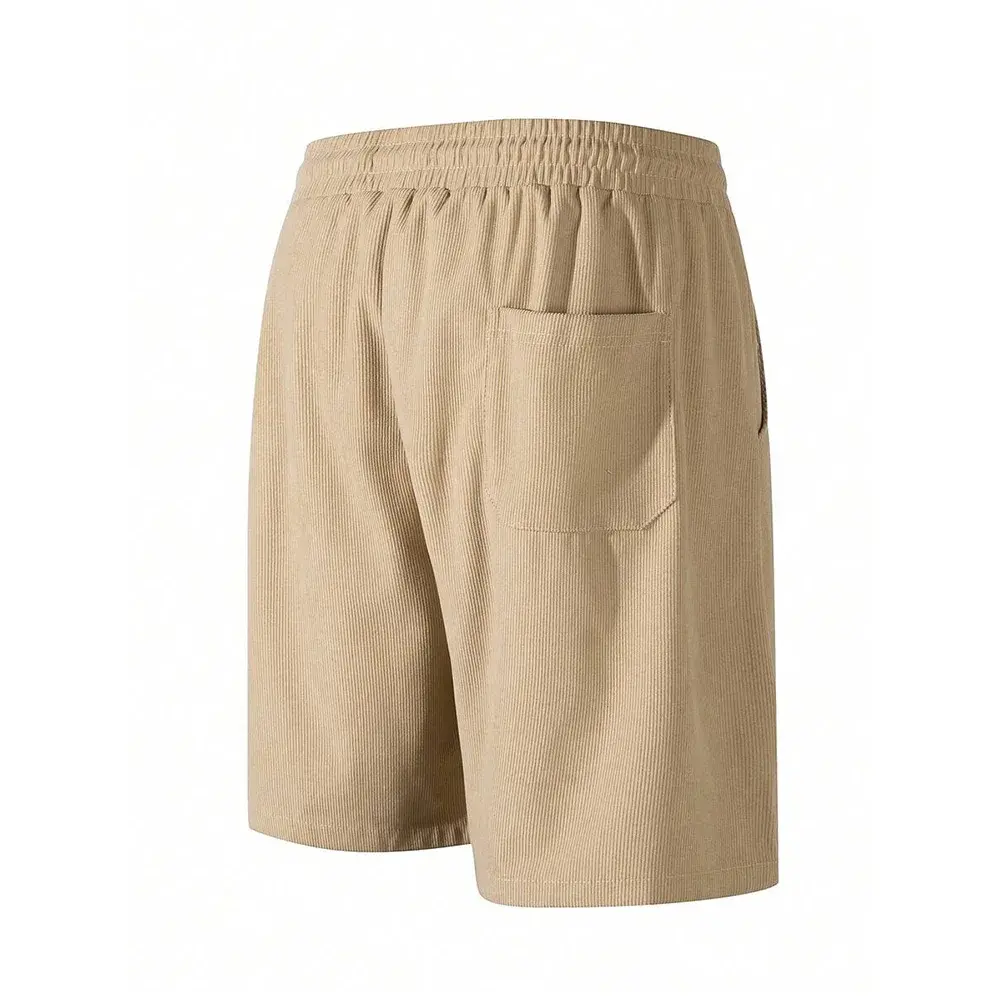 Summer Men Corduroy Sweatpants Casual Shorts Men's Beach Shorts Basketball Short