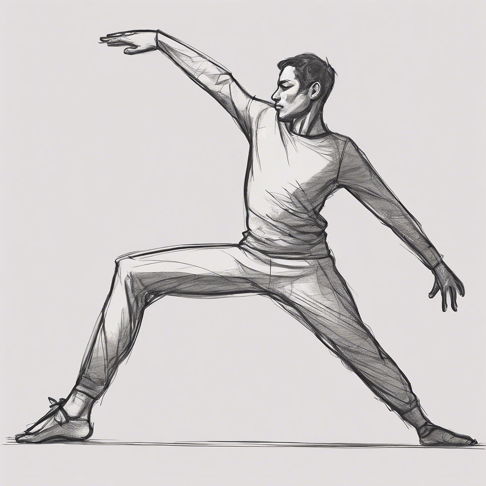 singer stretching