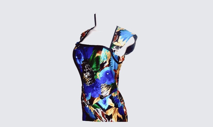Thumbnail: Backless Parisian Pin-Up Hourglass Dress