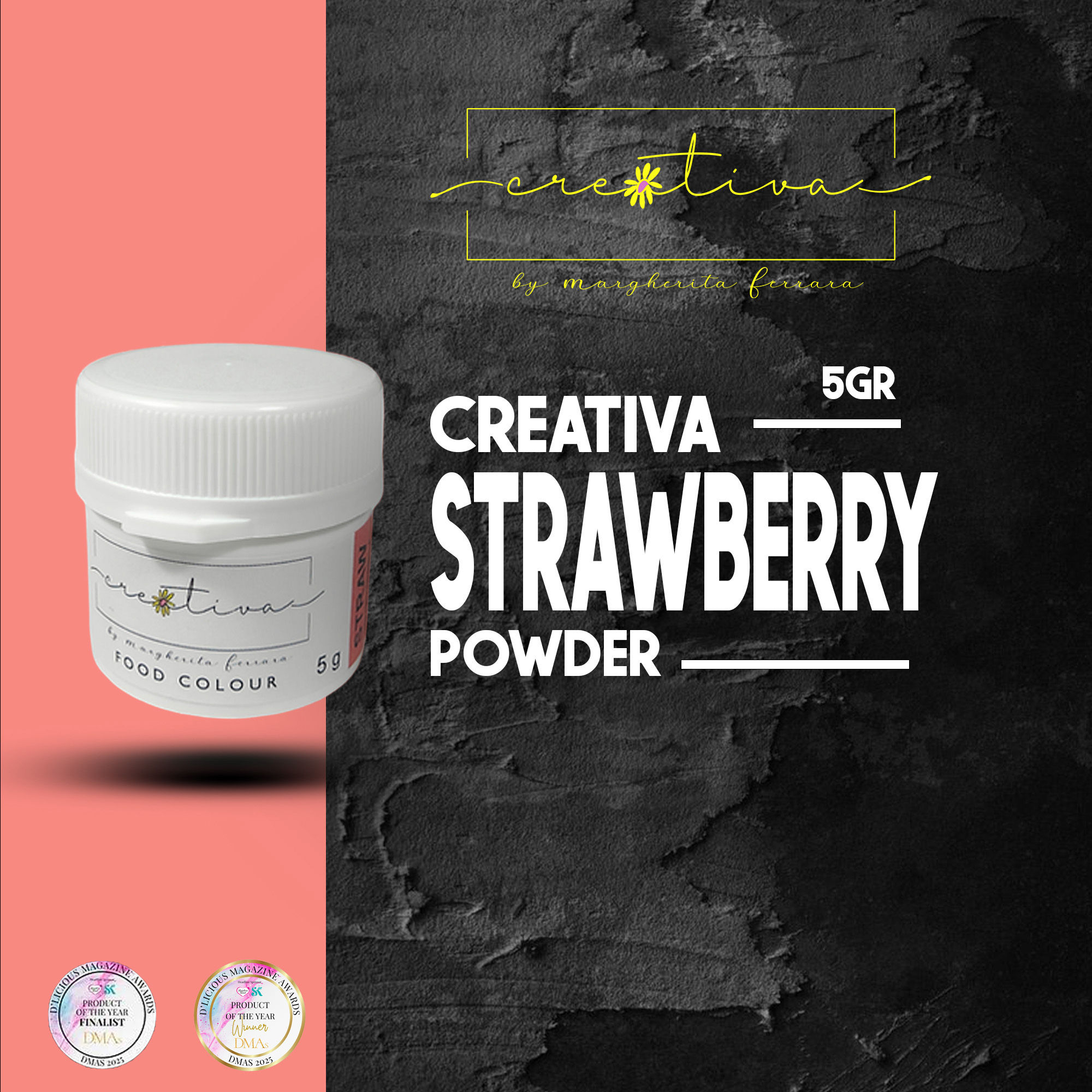 CREATIVA STRAWBERRY POWDER FOOD COLOUR 5 gr