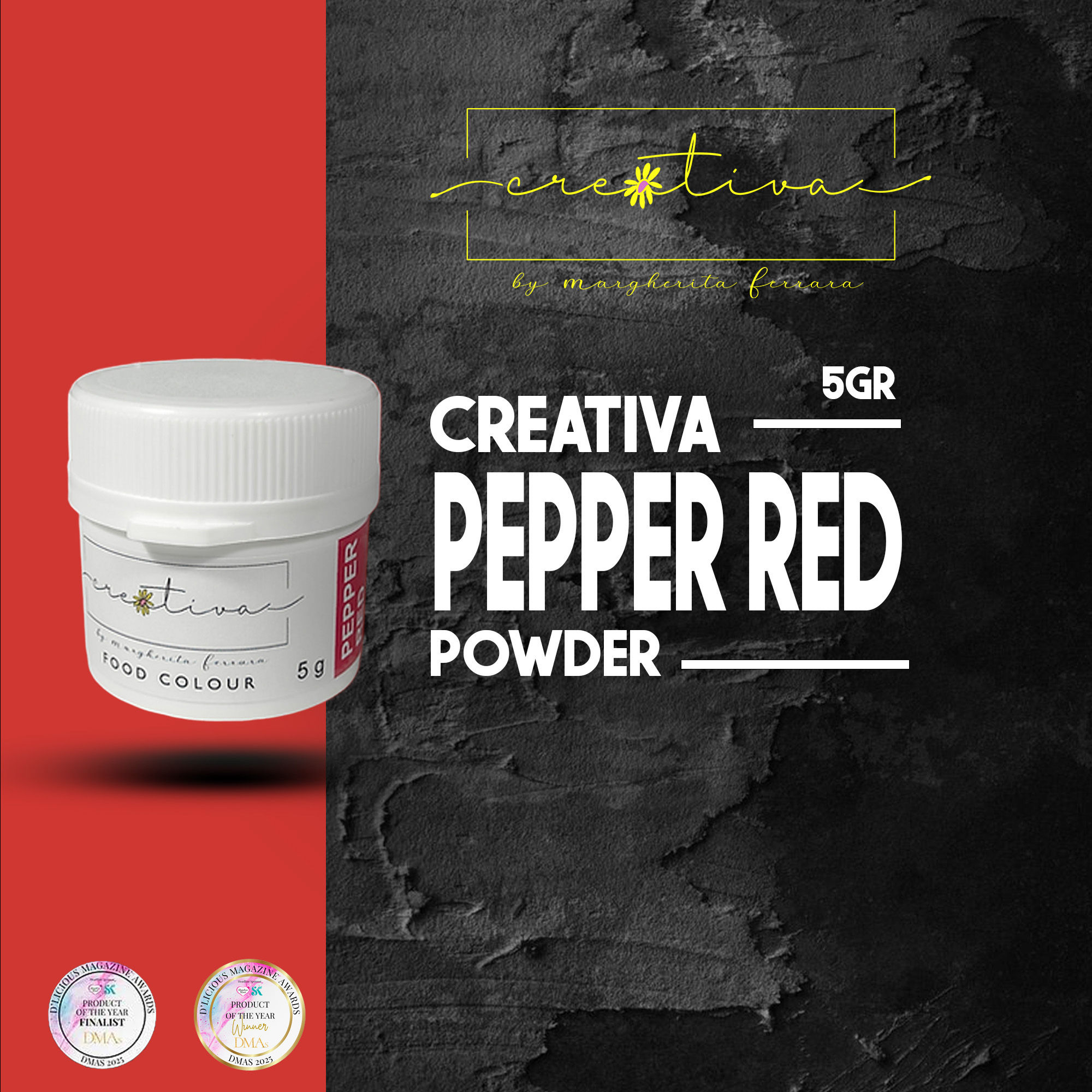 CREATIVA PEPPER RED POWDER FOOD COLOUR 5 gr