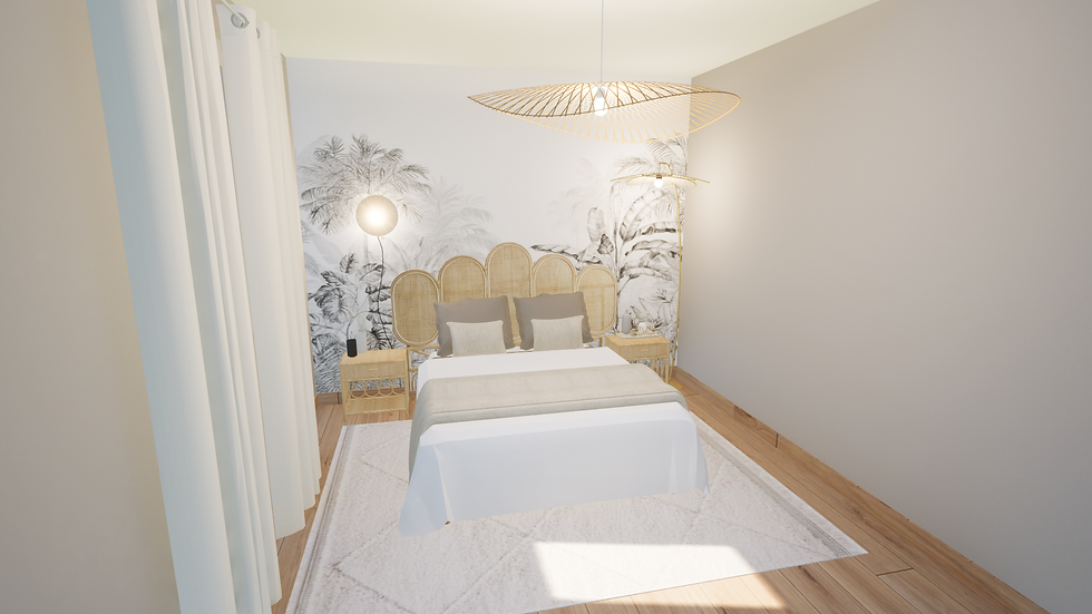 Décoration d'une chambre parentale à Montjaux
