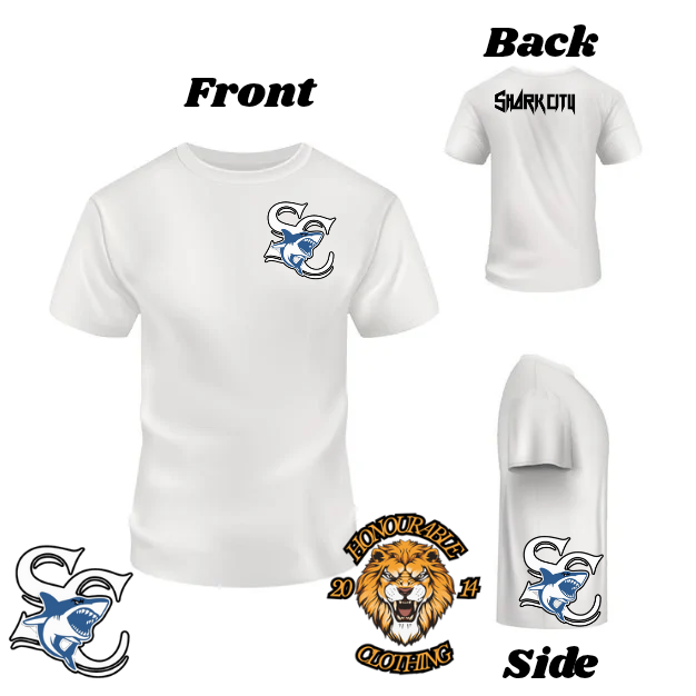 Shark City T-Shirts Front/Side Logo