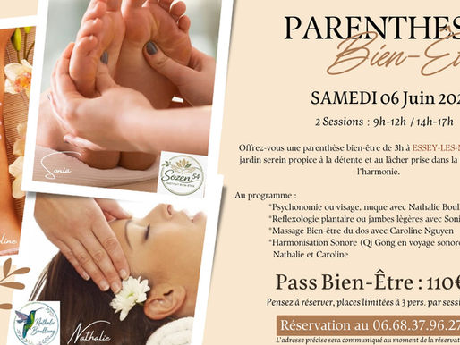 Parenthèse bien-être essey les Nancy 6 juin