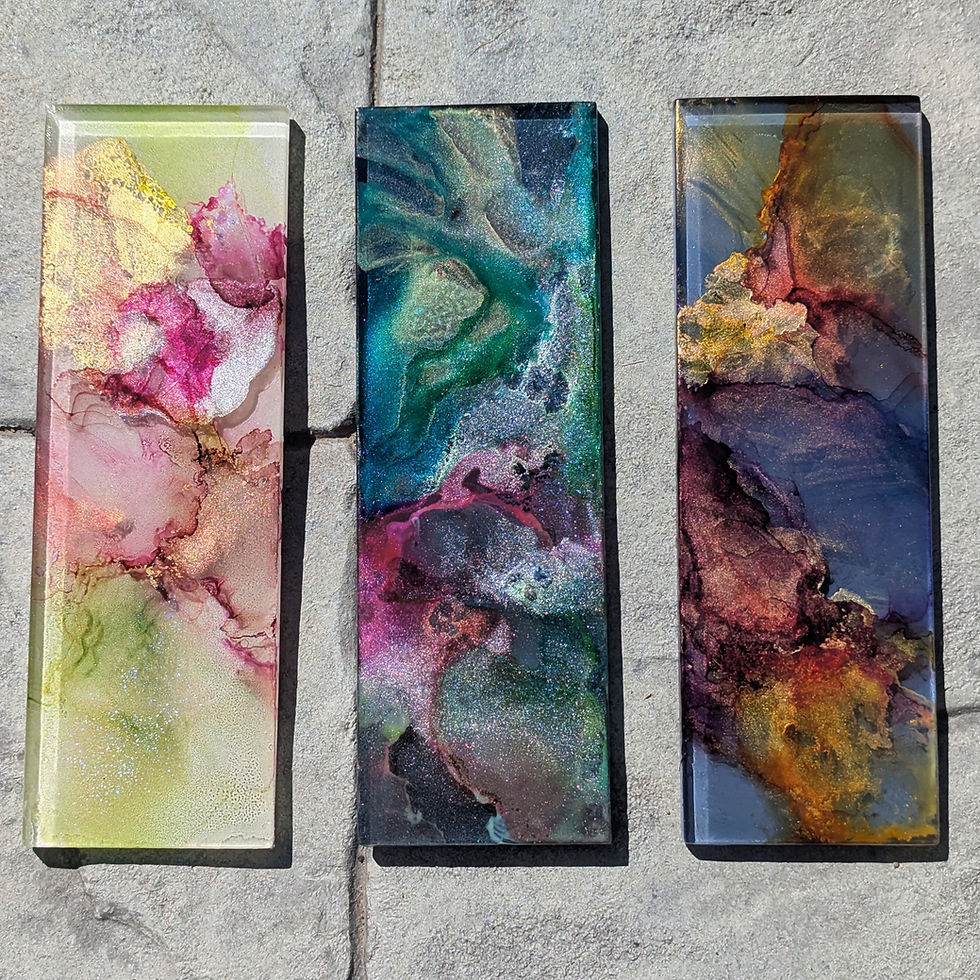 Thumbnail: Alchemy of Color: Formula III - Tincture of Aurum Noctis, 3" x 9"