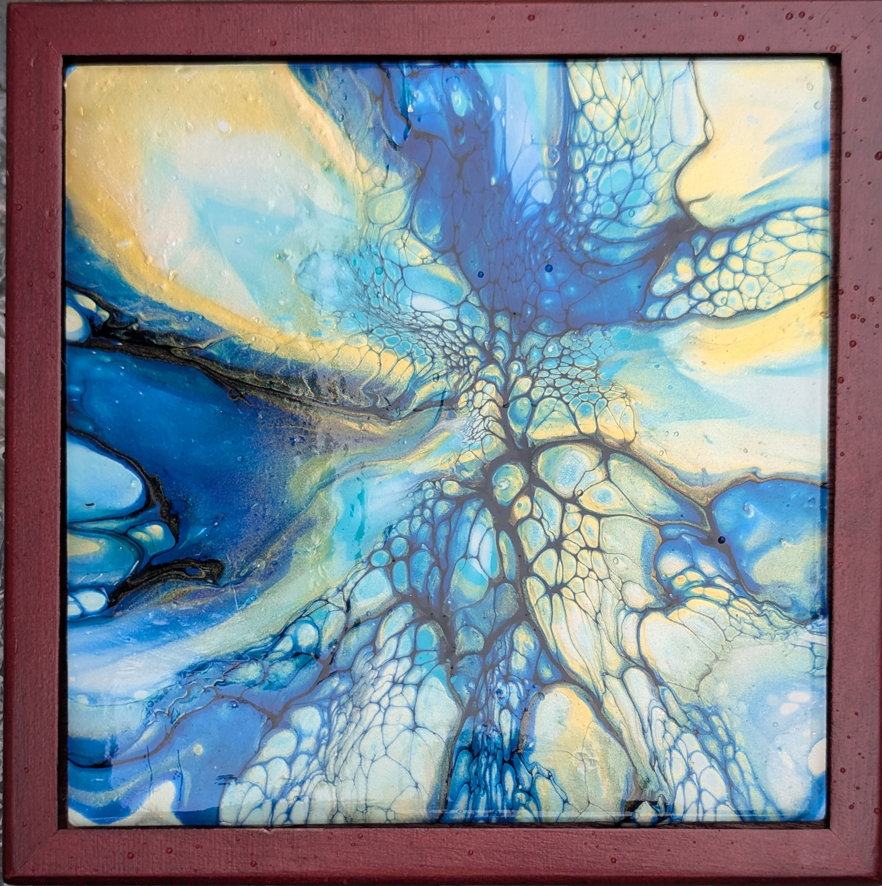 Large Jewelry Box with Art Tile Lid