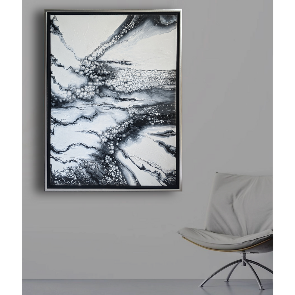 Thumbnail: Monochromatic landscape, 18" x 24"