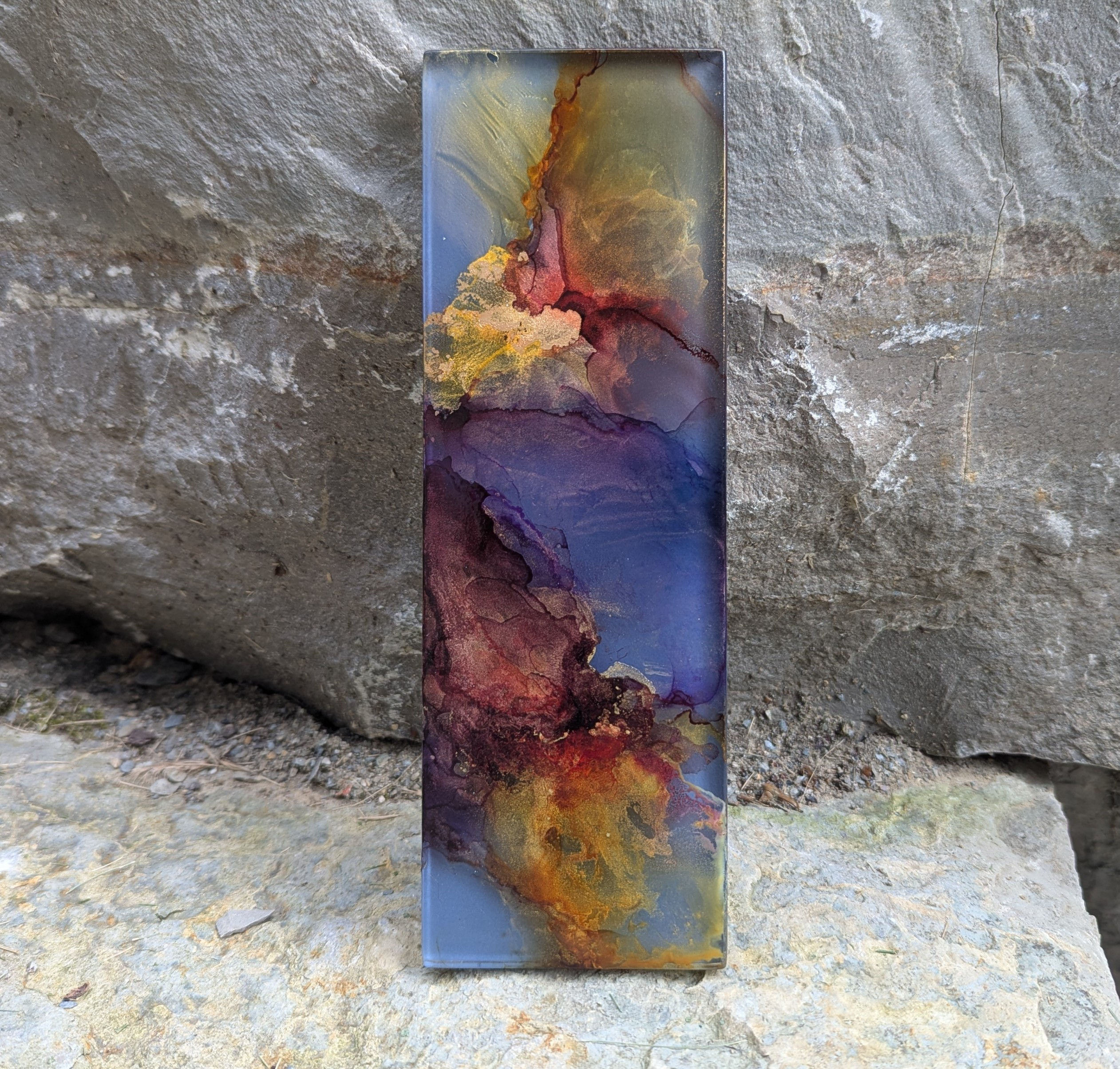 Alchemy of Color: Formula III - Tincture of Aurum Noctis, 3" x 9"