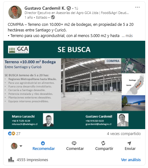 SE BUSCA Terreno Industrial & Bodega 2024