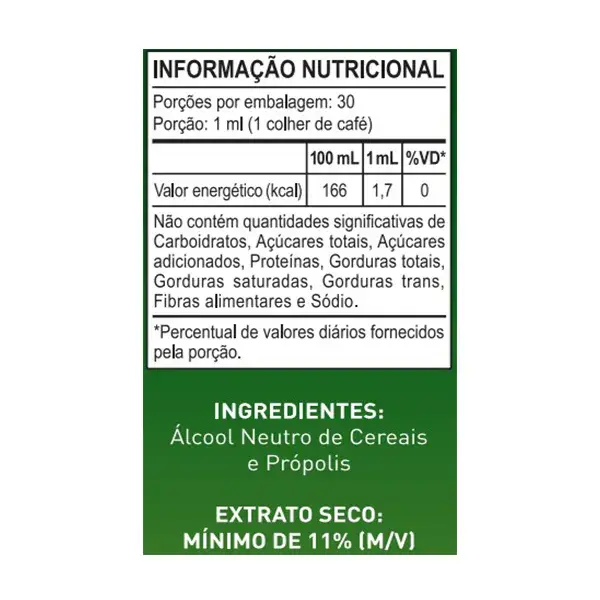 Miniatura: EXTRATO DE PRÓPOLIS VERDE