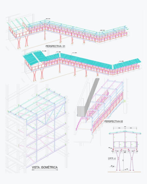 Detalhamento RPM Projetos Metálicos do Colégio Bom Jesus IELUSC - Prédio 500