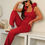 Thumbnail: The Scrunchie Loungeset - Cherry Cola