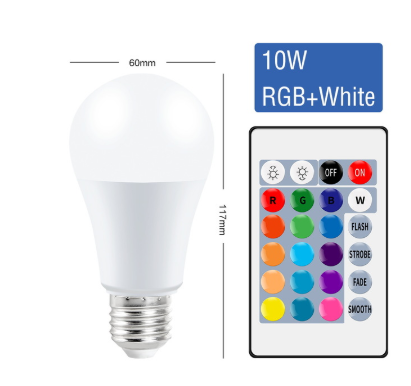 Thumbnail: Smart Bulb Color Remote Control RGB Bulb Light Colorful