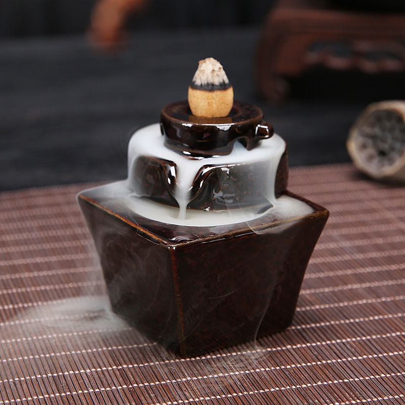 Miniaturbild: Backflow Bergamot Incense Burner Lotus Incense Burner