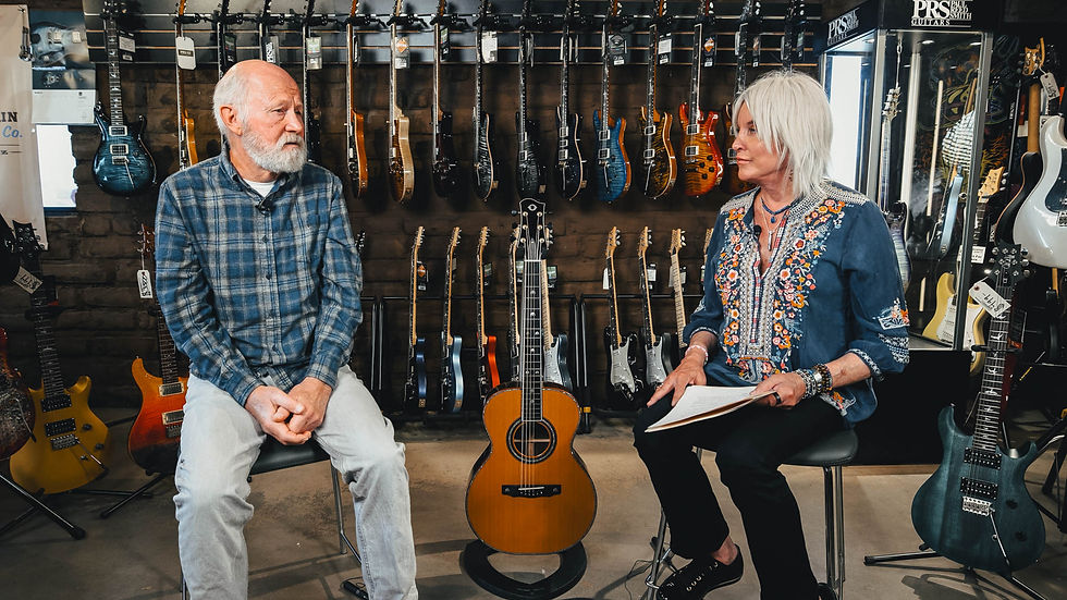 Jim Olsen sits for an interview with Sarah James