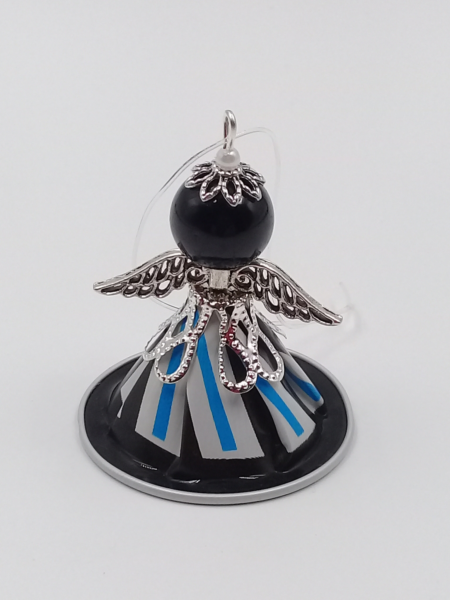 A026  Blue Black stripe - black head