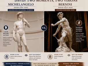 Bernini vs Michelangelo Art Style — Works + Where to Experience Them