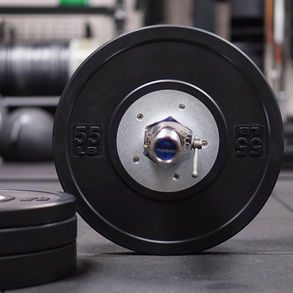 Blank competition bumper plates on Closeout.