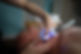 man receiving cryoskin facial treatment for toning