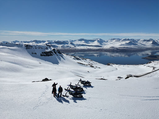 Snowbiking in the East of Iceland