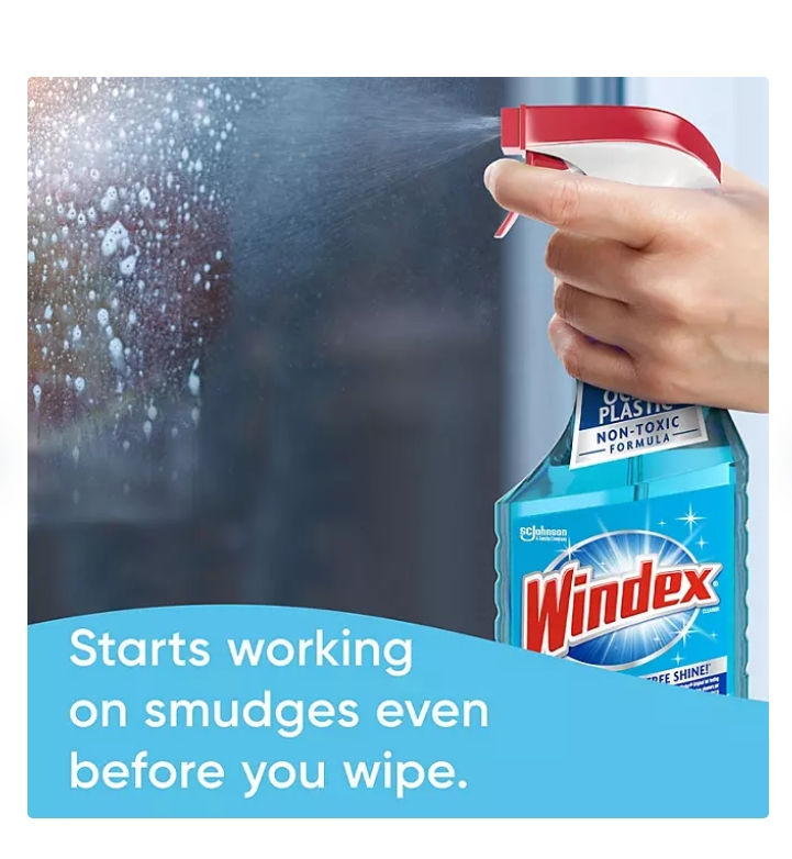 Thumbnail: Windex Original Glass Cleaner, 1 spray bottle + 128 fl. oz. Refill