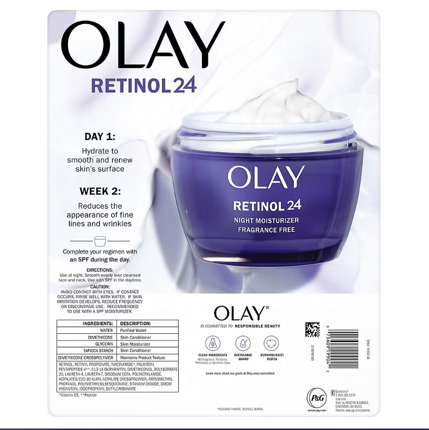 Thumbnail: Olay Regenerist Retinol 24 Facial Moisturizer, 2 pk.