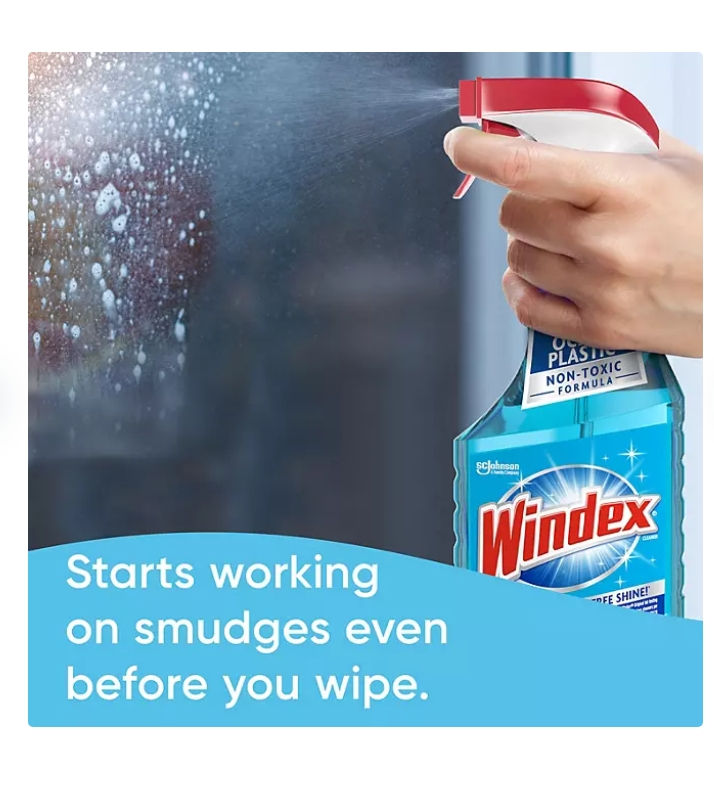 Thumbnail: Windex Original Glass Cleaner, 1 spray bottle + 128 fl. oz. Refill