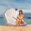 Thumbnail: PoolCandy Giant Oyster Shell Lounge Pool Float
