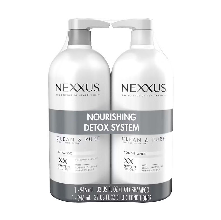 Nexxus Clean & Pure Shampoo & Conditioner, 2 pk./32 oz.