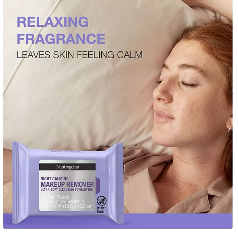 Thumbnail: Neutrogena Makeup Remover & Night Calming Cleansing Towelettes, 25 ct., 5 pk.