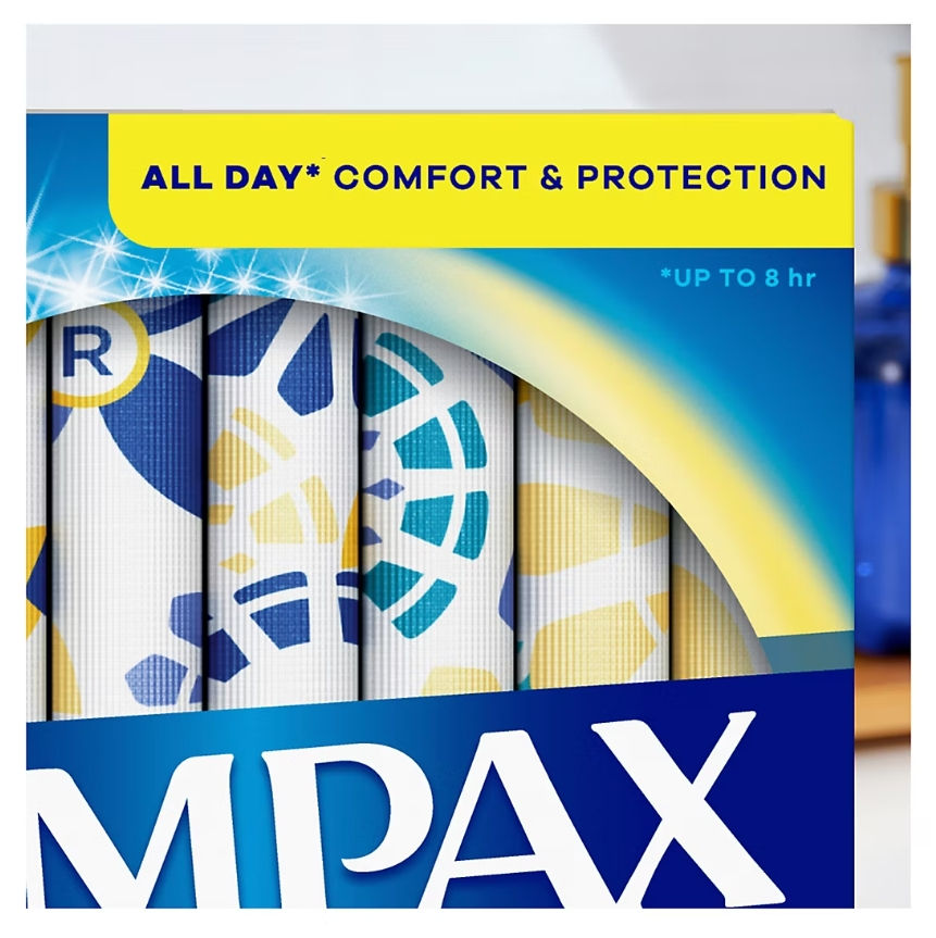 Thumbnail: Tampax Pearl Tampons, with LeakGuard Braid, Super Absorbency, Unscented, 96 ct.