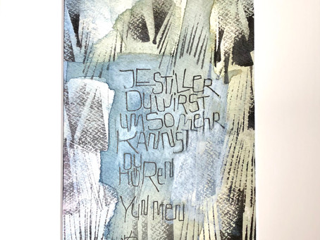 Je stiller du wirst... 20cm x 30cm, Acryl