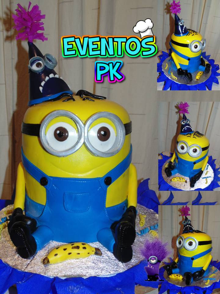 MINION 2 ojos. Torta