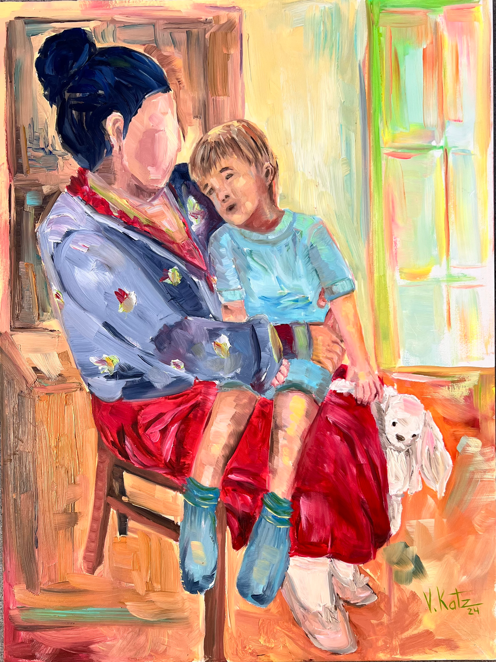 Mother and Child
12X16 Oil on Gesso board