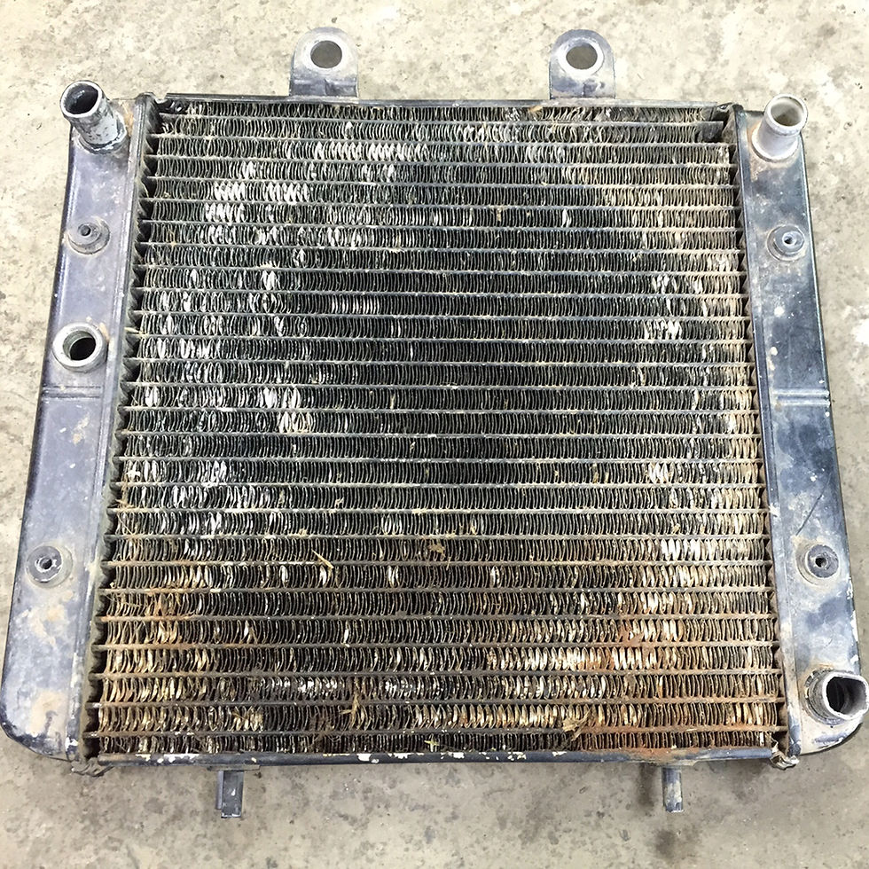 Motorbike Radiator Before