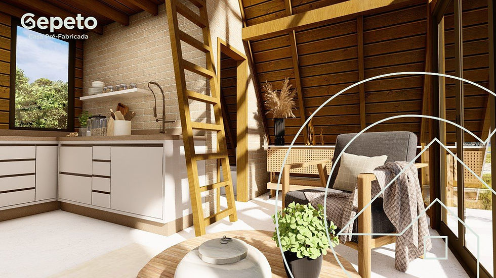 Miniatura: Modelo Chalé Duque I de 28,77M²