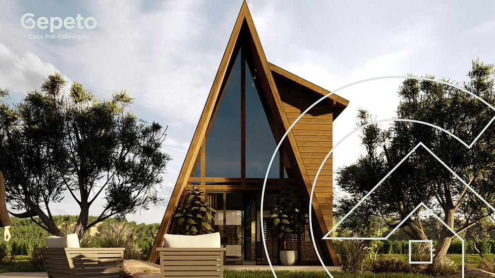 Miniatura: Modelo Chalé Duque VIII de 58,62M²