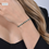 Miniatura: Bracciale tennis donna cristalli verdi e bianchi