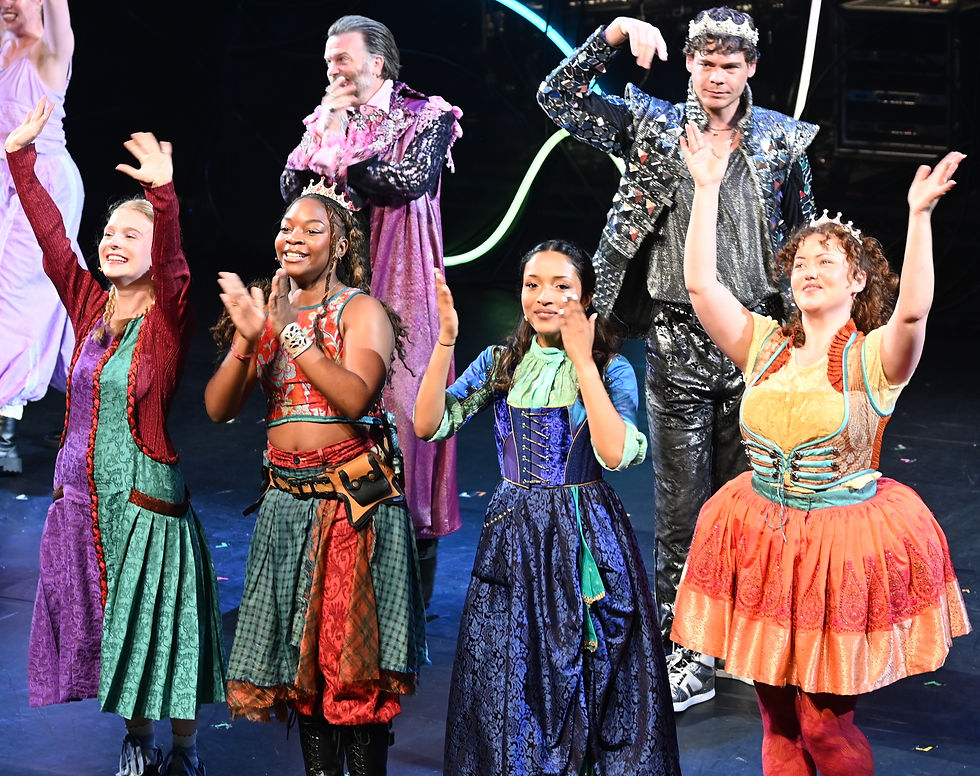 The cast of Bliss during the curtain call