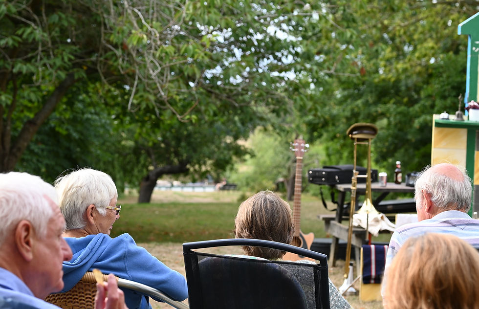This photo shows the edge of my view of the stage and in the distance, Tyseley.