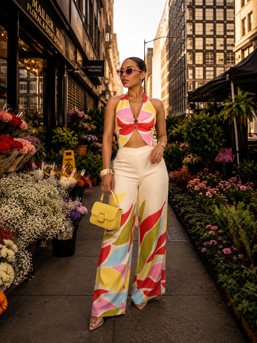 CREAM GARDENS PANT SET ✨Tap the dress to select your size