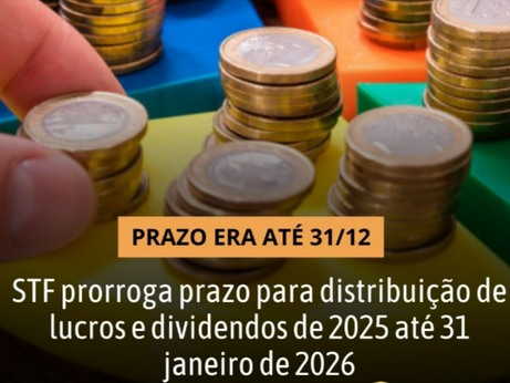 Prazo para aprovação de lucros e dividendos vai até 31 de janeiro.