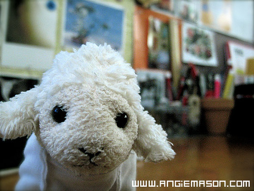 I am La La the Lamb I work in an office as an artist